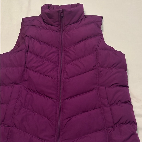 Lands' End Women's Plum Puffer Quilted Vest SZ XL jewel tone cabincore outdoor - Picture 6 of 12